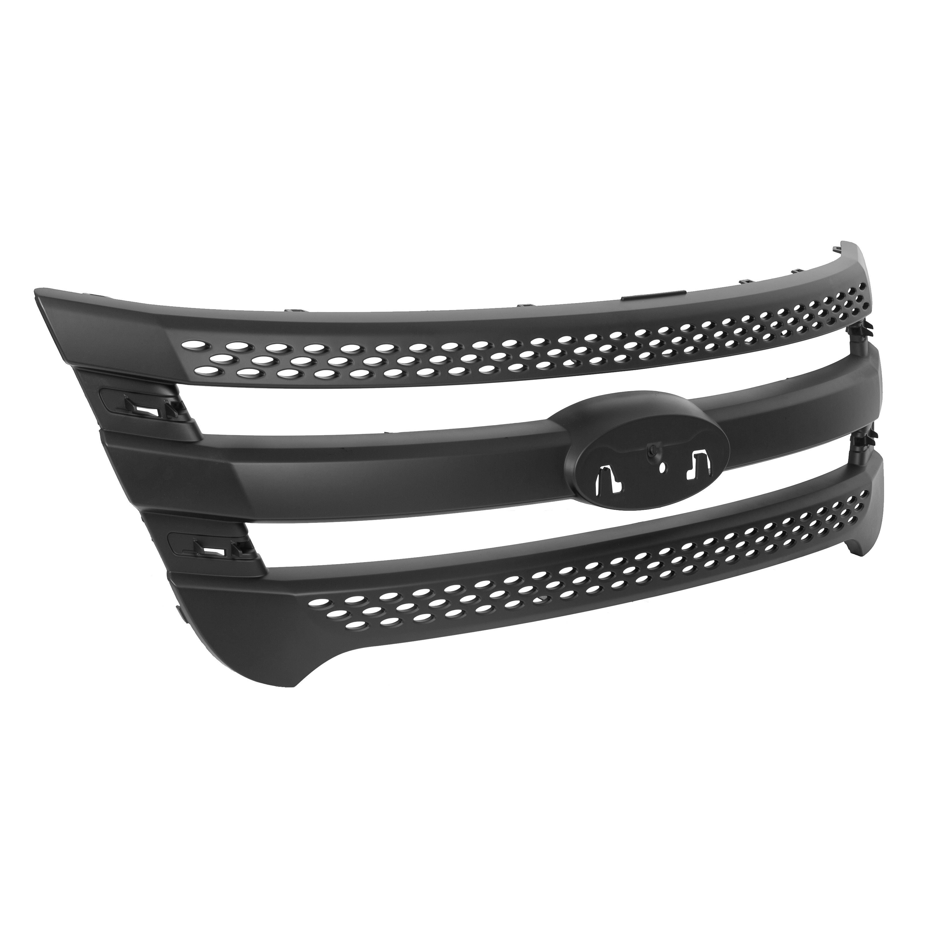 For 11 15 Ford Explorer Snap On Grille Overlay Black Full Front Grill Covers Walmart Com Walmart Com