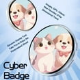 thumbnail image 6 of Digital displayed Pixel Badge Pin, 1.7 HD display Badge Magnetic Cute Pin, Badges Button with Videos/Photos Display via Bluetooth 6.0, Cosplay Concert Gift for Anime/Football Fans, 6 of 10