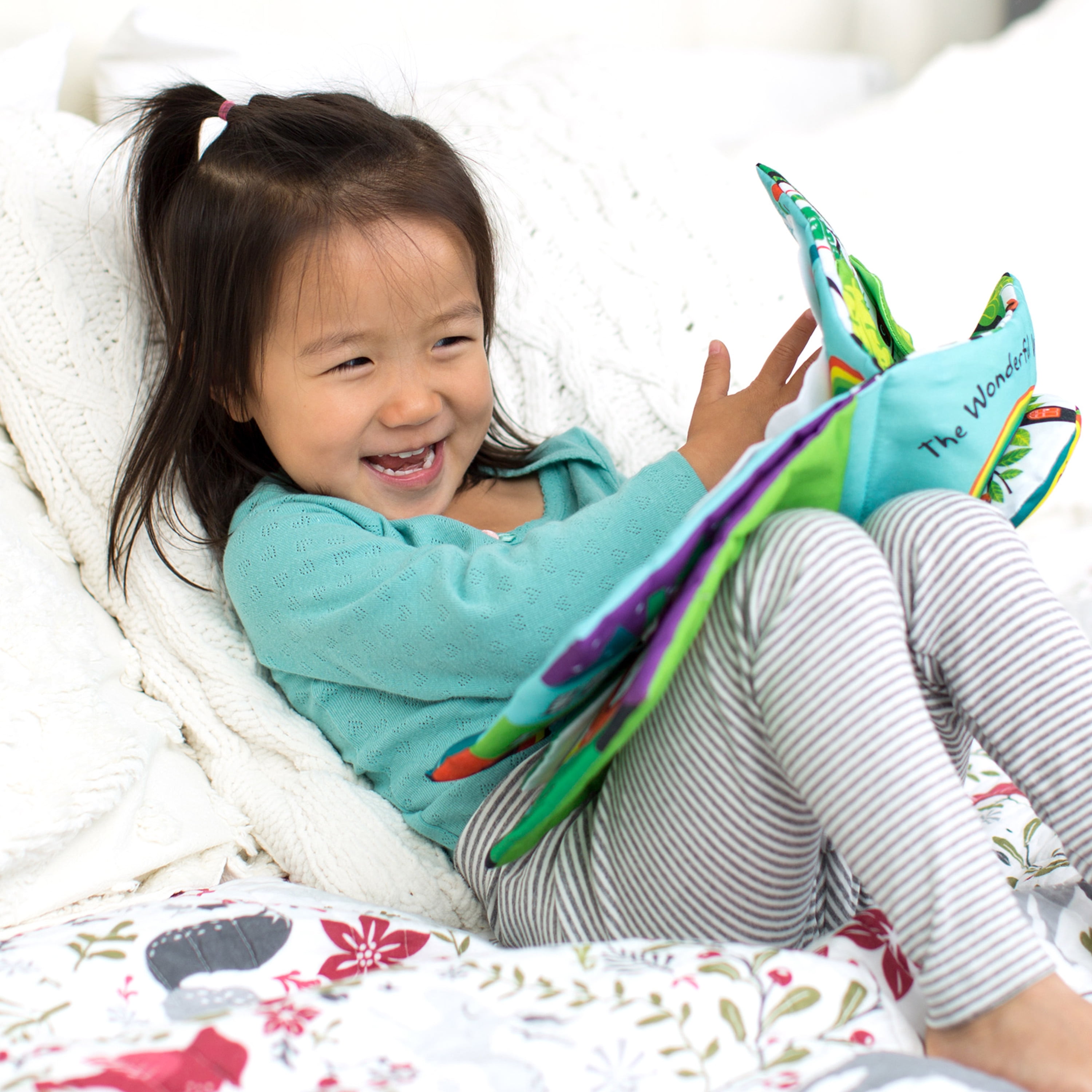 Melissa & Doug Soft Activity Baby Book - The Wonderful World of Peekaboo!
