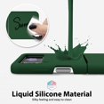 thumbnail image 4 of for Samsung Galaxy Z Flip 4 Phone Case Liquid Silicone, Cute Thin Slim Soft Rubber TPU Plain Smooth Gel Cover for Women Girl Aesthetic, Matte Solid Protective & Shockproof, Dark Forest Green, 4 of 13