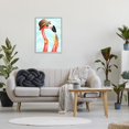 thumbnail image 5 of Stupell Industries Dapper Flamingo Summertime Ice Cream Cone Snack Graphic Art Gray Framed Art Print Wall Art, Design by Amelie Legault, 5 of 5