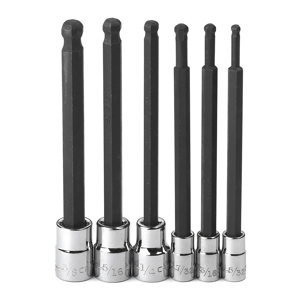 Craftsman Socket Hex Bit Bits Set 3/8" Drive MidLength Ball End Standard SAE Hand Tool