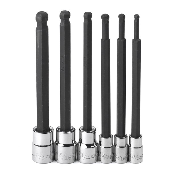 Craftsman Socket Hex Bit Bits Set 3/8" Drive MidLength Ball End Standard SAE Hand Tool