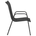 thumbnail image 3 of vidaXL Chaises de Jardin 6 Pcs en Acier et Textilène Noir, 3 of 4