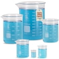 thumbnail image 2 of Karter Scientific 213A2 Borosilicate Glass Low Form Glass Beaker, 10/50/100/250/500/1000 mL (Pack 6), 2 of 8
