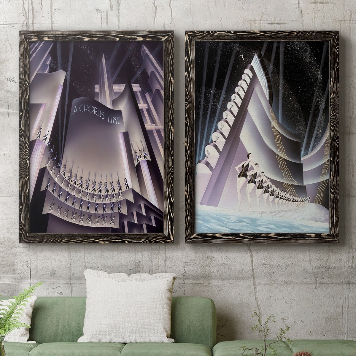 A Chorus Line - Premium Framed Canvas 2 Piece Set - Ready to Hang