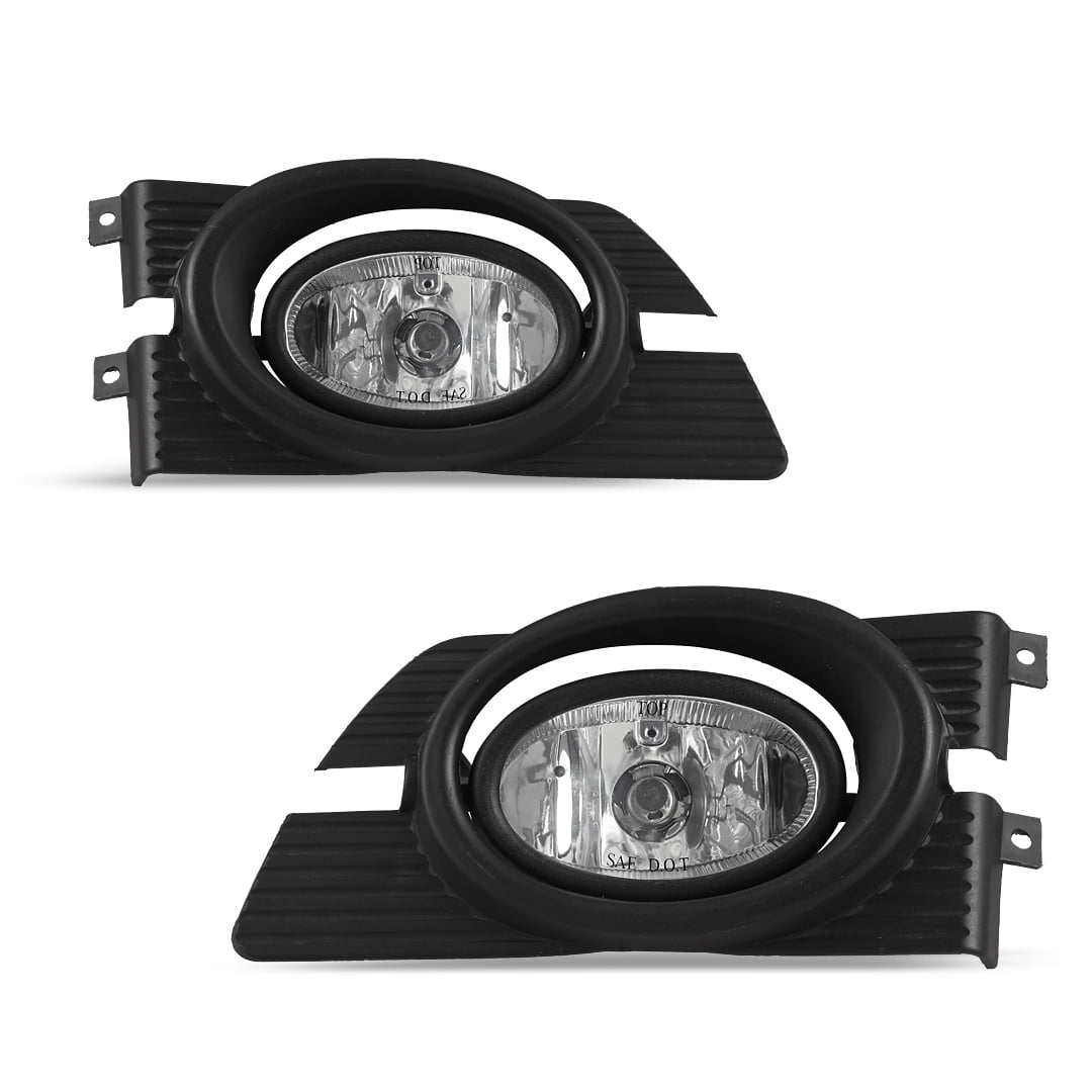 2Pcs Fog Lights Assembly for 1998 1999 2000 2001 2002 Honda Accord Sedan,OEM Replacement Fog Lamps Clear Lens With Bulbs-H11 12V 55W