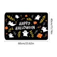 thumbnail image 3 of Halloween Mat Imitation Fleece Floor Mat Bathroom Entryway Carpet Pumpkin Ghost Pattern Non Slip Base Indoor Festival Ambiance Decor, 3 of 6