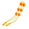 thumbnail image 1 of Masajeador de espalda con rodillo y cuerda para reducir la fatiga, correa de masaje manual portátil para espalda, cuello, hombros, piernas y cintura, color amarillo, 1 of 14