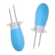 thumbnail image 2 of Soporte para maíz BLESIY 2 piezas de Selecciones de maíz Tenedores de frutas Brochetas de acero inoxidable Azul, 2 of 8