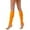 Orange, variant on HNMKIU 80s 90s Retro Neon Ribbed Leg Warmers For Women Stylish Knitted Wool Sock Sleeves Fashion Accessories Red,One Size