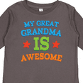 thumbnail image 4 of Inktastic My Great Grandma Is Awesome Boys or Girls Long Sleeve Toddler T-Shirt, 4 of 5