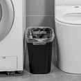 thumbnail image 3 of Plastic Small Trash Can Wastebasket, Garbage Container Basket for Bathrooms, Laundry Room, Kitchens, Offices, Kids Rooms, Dorms, 3.5 Gallon, Khaki, 3 of 7
