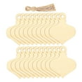 thumbnail image 4 of MLINS DIY Craft Wood Pieces with Ropes for Creative Projects Beige Synthetic Material 60pcs, 4 of 8