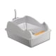 thumbnail image 5 of Caja de arena abierta Bandeja de arena para mascotas con parte superior abierta Entrada baja Gran capacidad Portátil para gatos Gris claro, 5 of 9