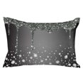 thumbnail image 7 of Shining Crystal Bling Diamond Outdoor Pillow Covers Set of 2,Decorative Waterproof Throw Pillow Case,Water Drop on Black Grey Cotton Linen Soft Cozy Cushion Pillowcases, 7 of 7