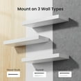 thumbnail image 4 of Juego de 3 estantes flotantes AMADA HOMEFURNISHING, color blanco, 4 of 7