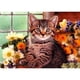 thumbnail image 1 of Pintura de diamante (DE6535) Kit de bricolaje Gatito sentado Cuadro de arte de diamantes de imitación redondo completo 50x70cm Hugtrwg Para estrenar, 1 of 1