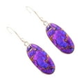 thumbnail image 2 of SUSHANG Purple Style Stone Earrings Earrings Earrings Purple Women'S Drop Synthetic Earrings, 2 of 4