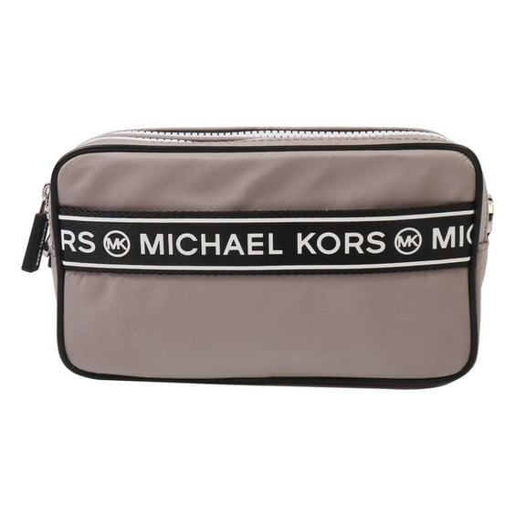 Michael Kors Logo Sport Tape Kenly Small Double Zip Camera Crossbody Bag $278