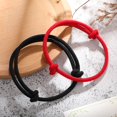 thumbnail image 4 of Hyasfey 2Pcs Black White Handwoven Couple Bracelet Lightweight Adjustable Rope Friendship Wristbands Birthday Gift, 4 of 8