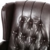thumbnail image 6 of GDF Studio Elizabeth Contemporary Tufted Wingback Pushback Recliner, Set of 2, Brown Bonded Leather and Dark Brown, 6 of 11