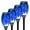 Blue, variant on CATGOOD Solar Torch Lights, 4 Pack LED Flickering Flame, Waterproof, Auto On/Off, Green