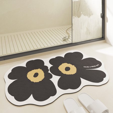 Diatom Mud Floor Mat Absorbent Diatomite Bath Mat Non-slip Bathroom Floor Mats for Home Kitchen Bedroom Bathroom A3