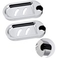 thumbnail image 1 of Jabonera para barra de ducha - Jabonera ajustable para barra de ducha, soporte para jabonera para barra de ducha, cocina, baño, orificio de 25 mm (plata, 2 piezas) Vhermosa Fiesta y Decoración, 1 of 5
