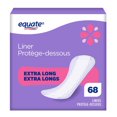 thumbnail image 1 of Protège-dessous extra longs Equate à absorption légère, sans parfum, 68&nbsp;unités, 1 of 9