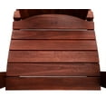 thumbnail image 6 of Mainstays Wood Outdoor Adirondack Chair, Dark Brown, 6 of 8