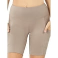 thumbnail image 2 of Zenana Women's Workout Yoga Running Compression Exercise Biker Shorts with Side Pockets, 2 of 4
