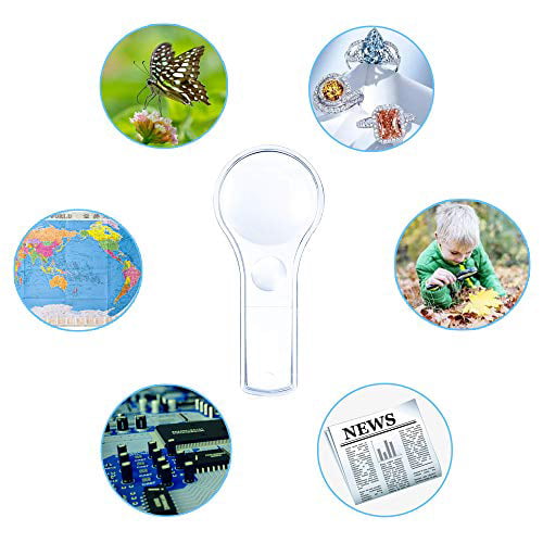 5 Plastic Magnifying Glasses s Bug Viewer Pack of 5 5 Spotter Cards 