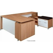 Regency Seating OneDesk 71" U-Desk with 60" Lateral File and Open Storage Cabinet Low Credenza