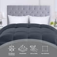 thumbnail image 3 of Utopia Bedding Comforters California King Size, All Season Duvet Insert, Down Alternative Box Stitched Bed Comforter with Corner Tabs, Machine Washable White, 3 of 7