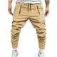 thumbnail image 1 of Pantalones largos de verano para hombre con bolsillo y cordón, informales, multibolsillos, para el trabajo, 1 of 3