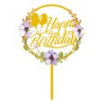 thumbnail image 1 of Ruiboury Happy Birthday Cake Decoration Plaque, 1 of 9