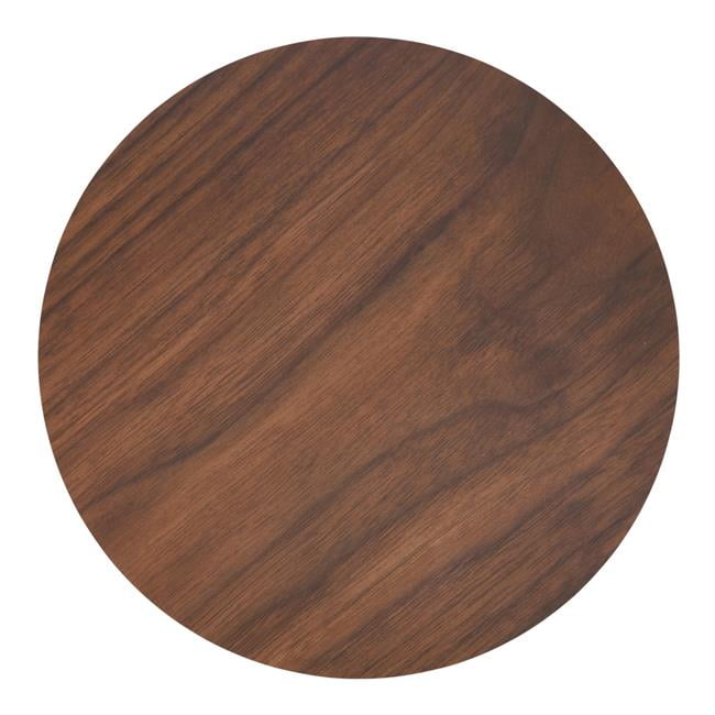 Saro Lifestyle 2875.BR15R 15 in. Round Placemats with Wooden Print