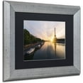 thumbnail image 2 of Trademark Fine Art 'Stay Up Paris' Canvas Art by Mathieu Rivrin, Black Matte, Silver Frame, 2 of 4