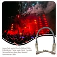 thumbnail image 4 of pitrice Electric Guitar Cable Practical Jacket Bass Wear-resistant 60/180 Mesh Musical Instrument Cable with 6.35mm Copper Plug Black/White 1Set, 4 of 6
