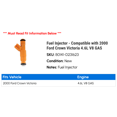 thumbnail image 2 of Fuel Injector - Compatible with 2000 Ford Crown Victoria 4.6L V8 GAS, 2 of 2