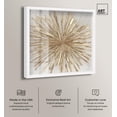 thumbnail image 2 of Golden Zenith Shadowbox Print Elegant Nature Art by Art Remedy, White Frame, 20 x 20, 2 of 7
