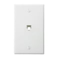 thumbnail image 2 of Leviton 1-Gang White Modular Telephone Jack Wall Plate, 2 of 2