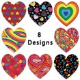 thumbnail image 2 of 1500 pegatinas de diseño de corazón/1" círculo 4 de julio pegatinas/pegatinas patrióticas JAMW Sencillez, 2 of 5