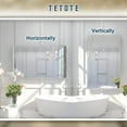 thumbnail image 4 of Keonjinn 60 x 36 inch Brushed Nickel Bathroom Mirror, Silver Metal Frame Rectangle Mirror, Over Sink Modern Wall Mount Mirror(Horizontal/Vertical), 4 of 6