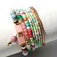 thumbnail image 5 of Pulseras bohemias para mujer Pulsera elástica de cuentas de colores multicapa Pulseras con dijes de cuentas Joyería hecha a mano, 5 of 5