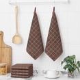 thumbnail image 6 of decorUhome 100% Cotton Terry Kitchen Dish Cloths, Ultra Soft and Absorbent Dish Towels for Kitchen, Perfect for Drying and Washing Dishes, 6 Pack, 12 x 12 Inches, Brown, 6 of 8