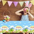 thumbnail image 6 of Moocorvic Easter Tablecloths 54x108 Disposable Rectangle Plastic Table Cloth for Spring Easter Day Table Decorations and Party Supplies, 6 of 6
