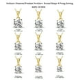 thumbnail image 4 of 3 Carat | 14K Yellow Gold | IGI Certified Lab Created Diamond Solitaire Pendant Necklace, 4 of 5