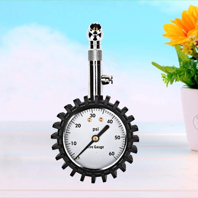 unbranded Pressure Gauge Para Vehículos Con Punta Extendida De 5 Mm Y Indicador Grande Fácil De Usar